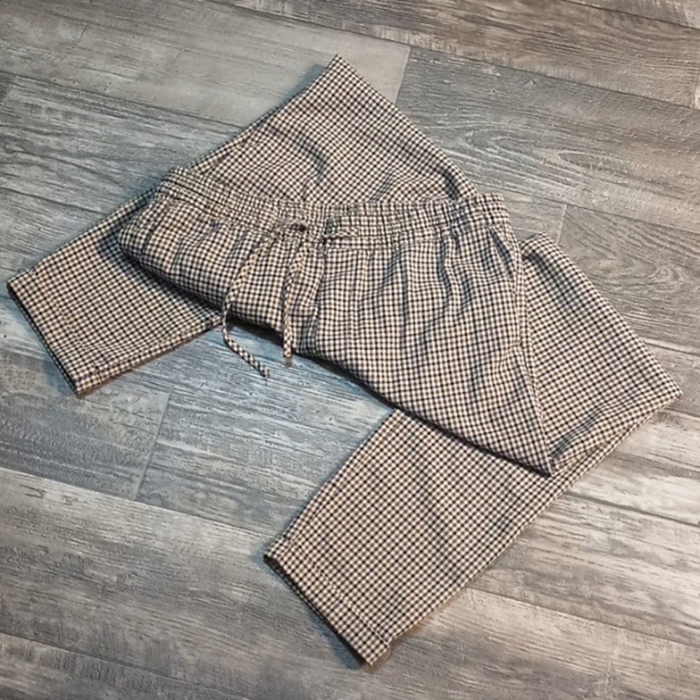 H&M Women's M Plaid Slim Fit Cuffed Trouser Pants - Picture 4 of 13